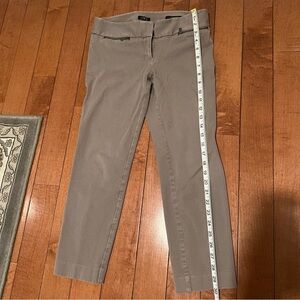 Marisa Cropped Zipper Front Ann Taylor Loft Work Pant